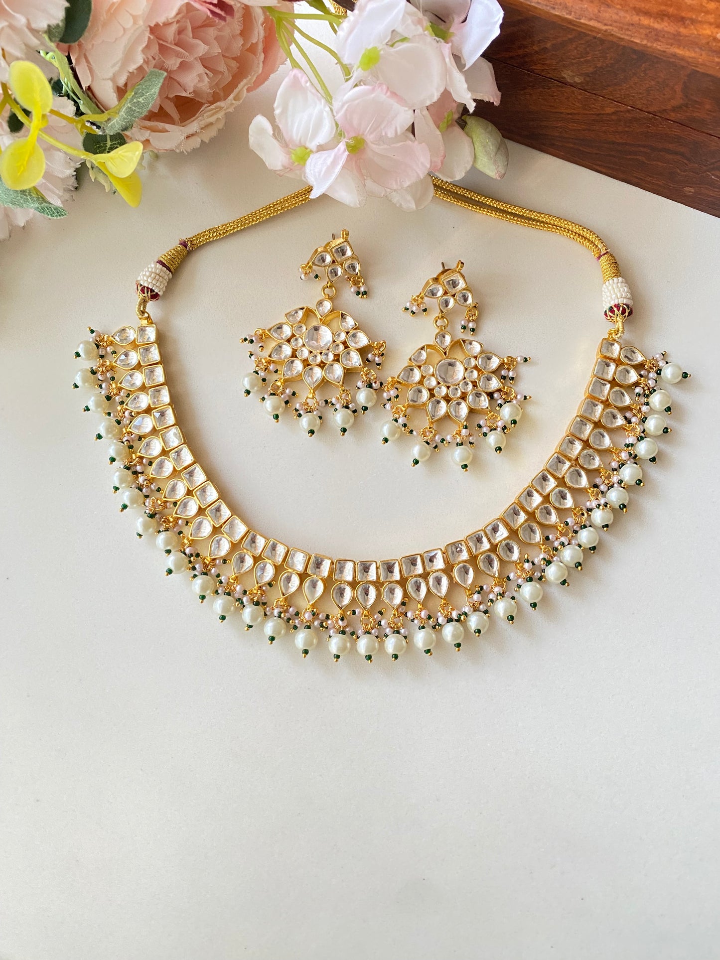 Kundan Gold plated Necklace set