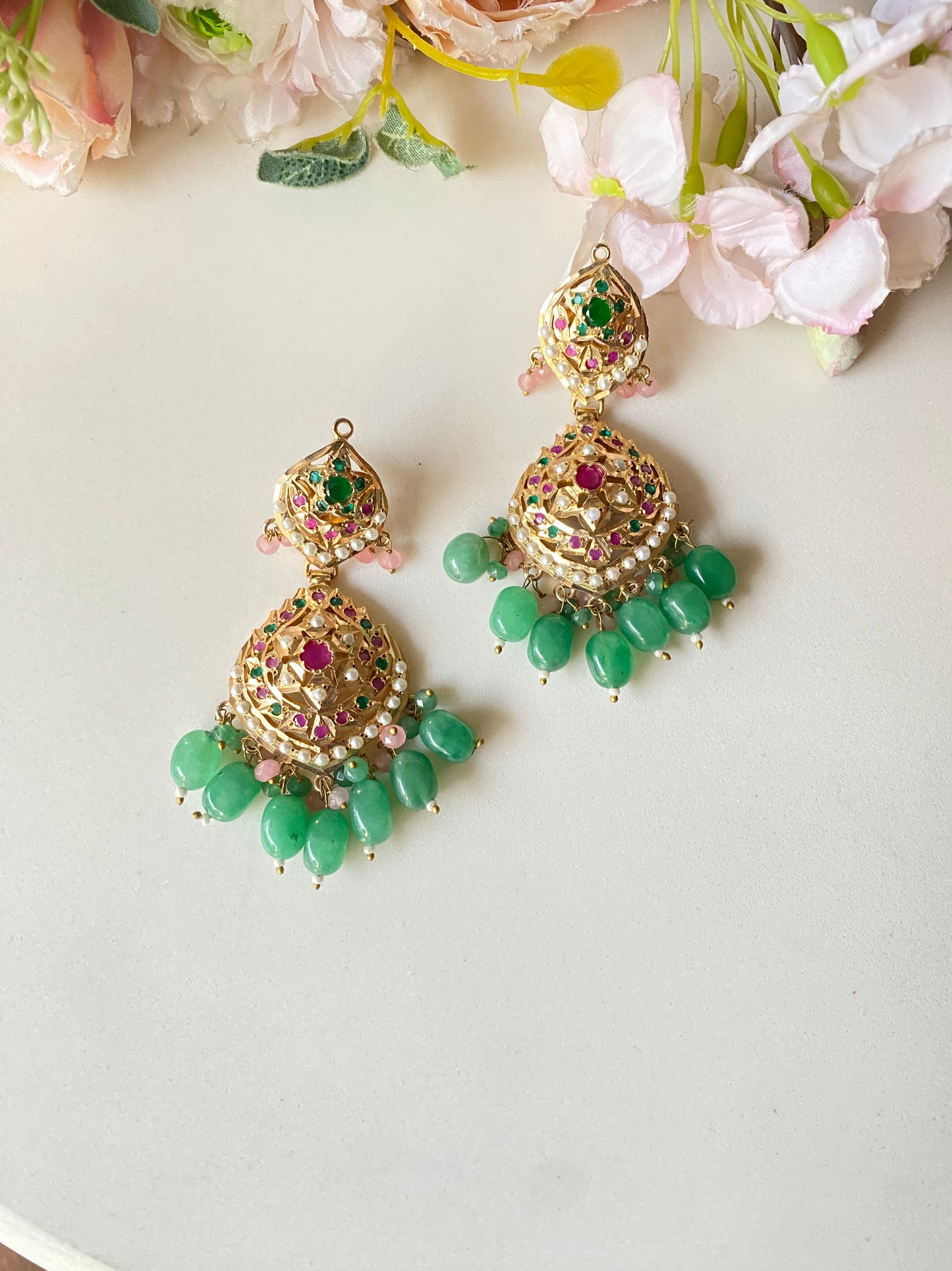 Jadau Earrings