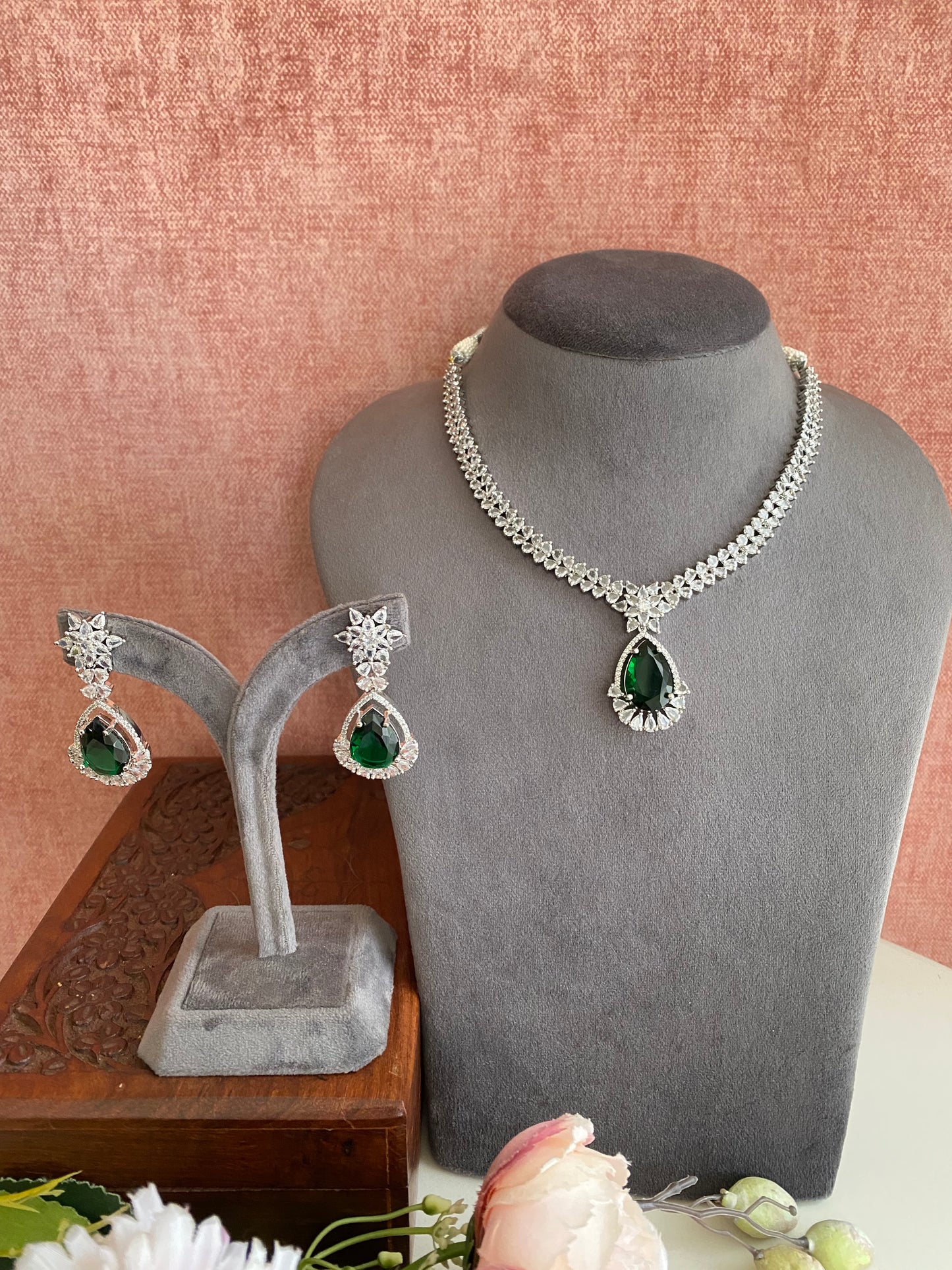 Diamond Long Necklace set