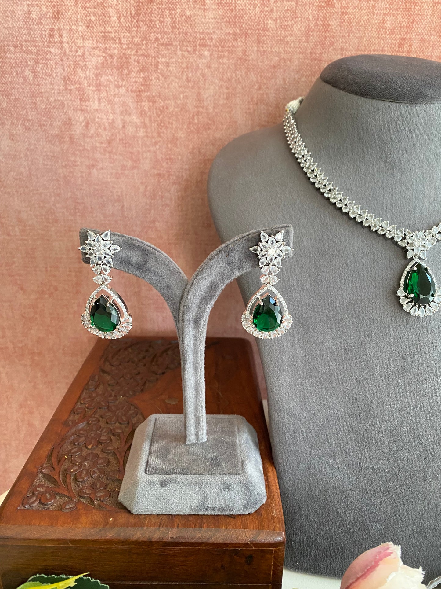 Diamond Long Necklace set