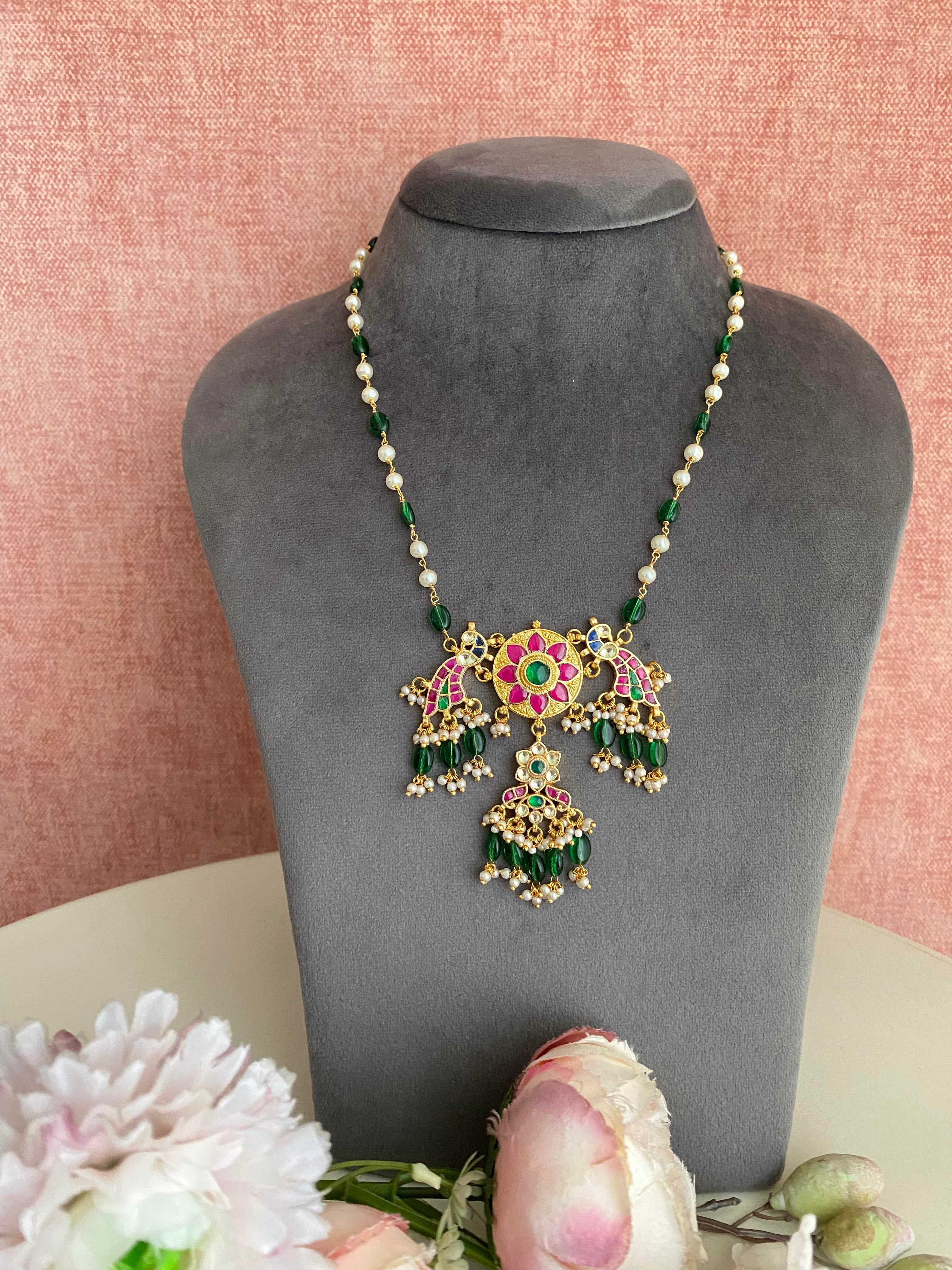 Kundan Long Necklace Set