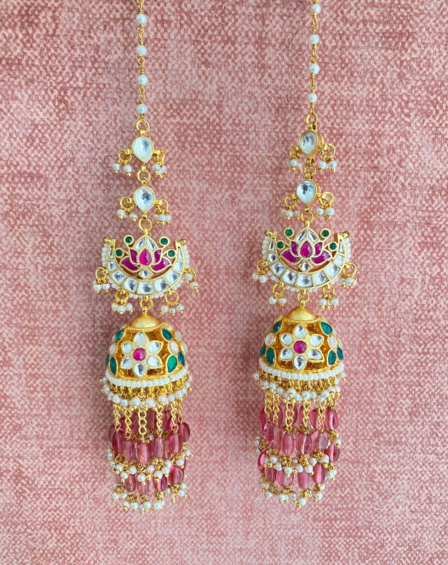 Kundan Jhumka in Drops