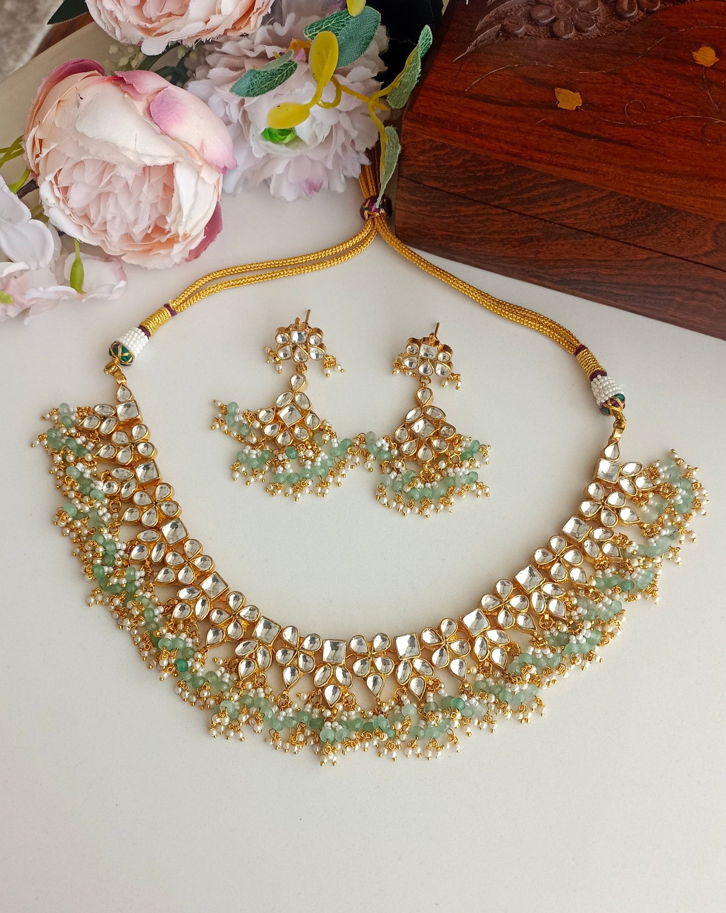 Kundan Gold plated Necklace Set