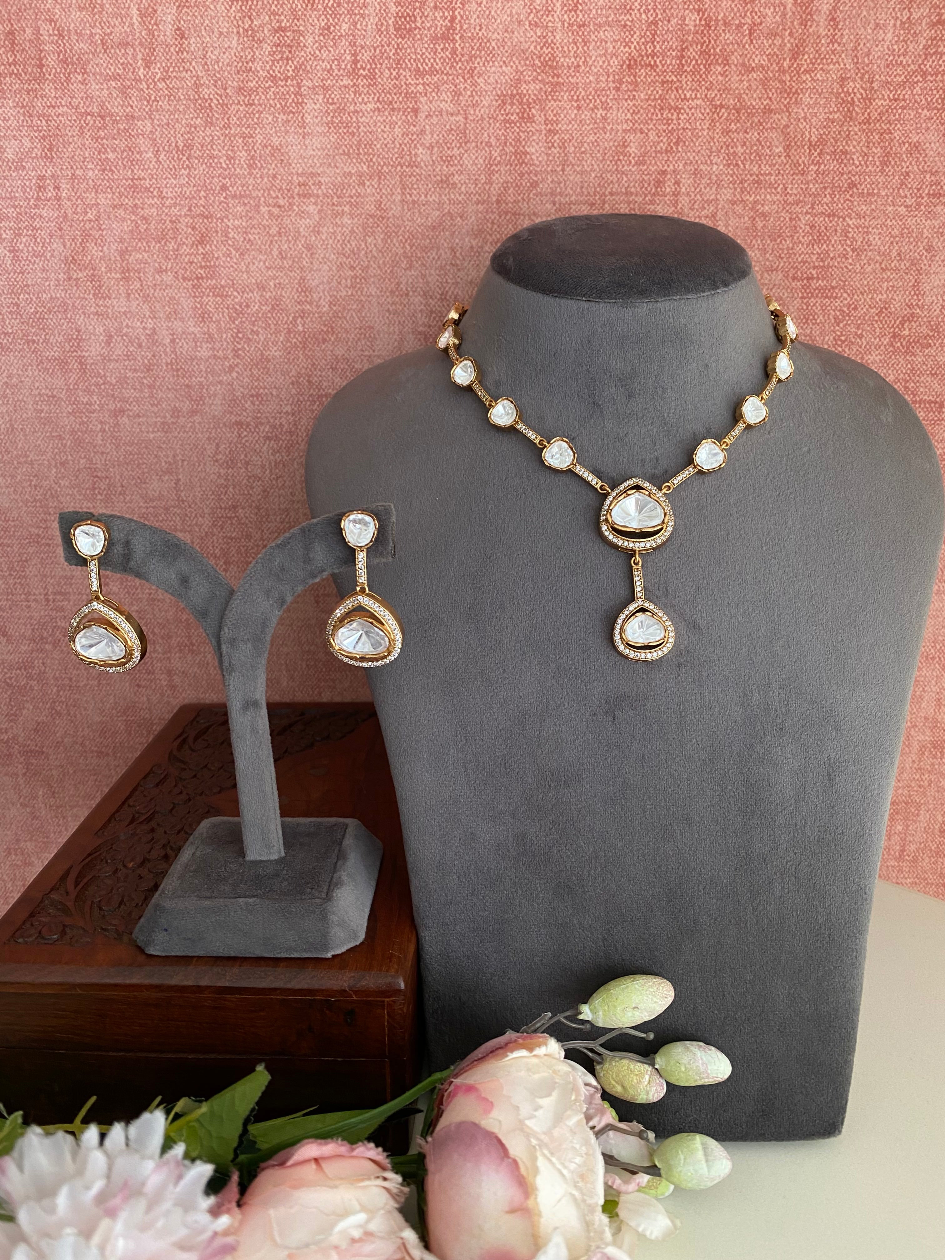 Polki Necklace Set