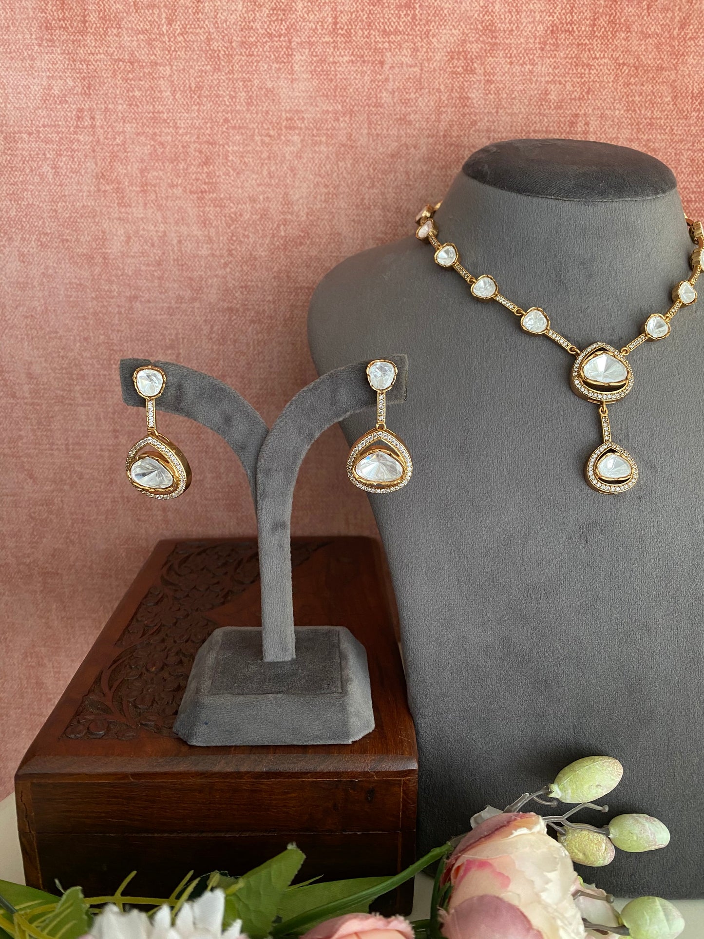 Polki Necklace Set