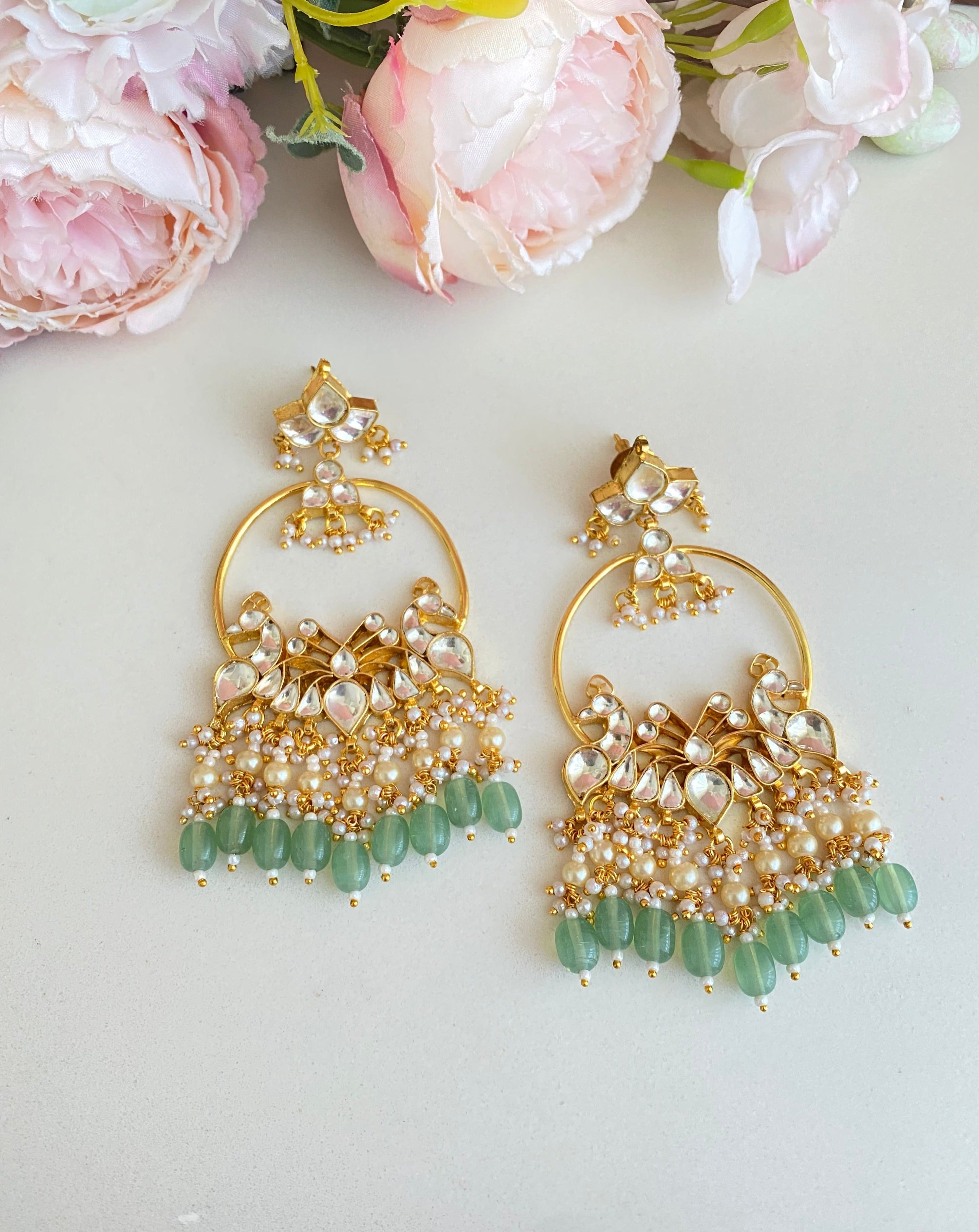 Kundan Long Earring