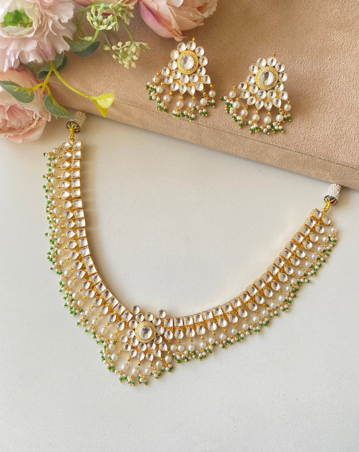 Kundan Gold plated Necklace set