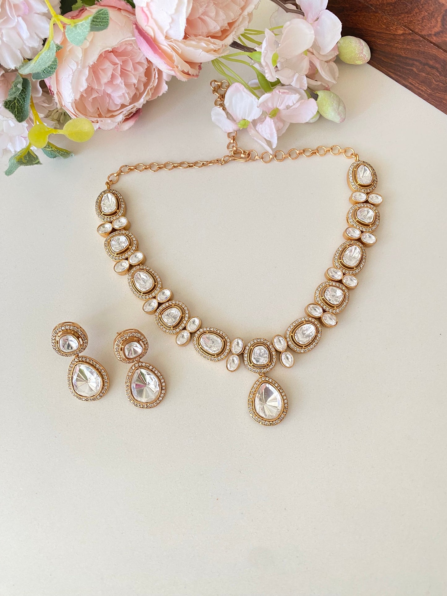 Moissanite Necklace Set