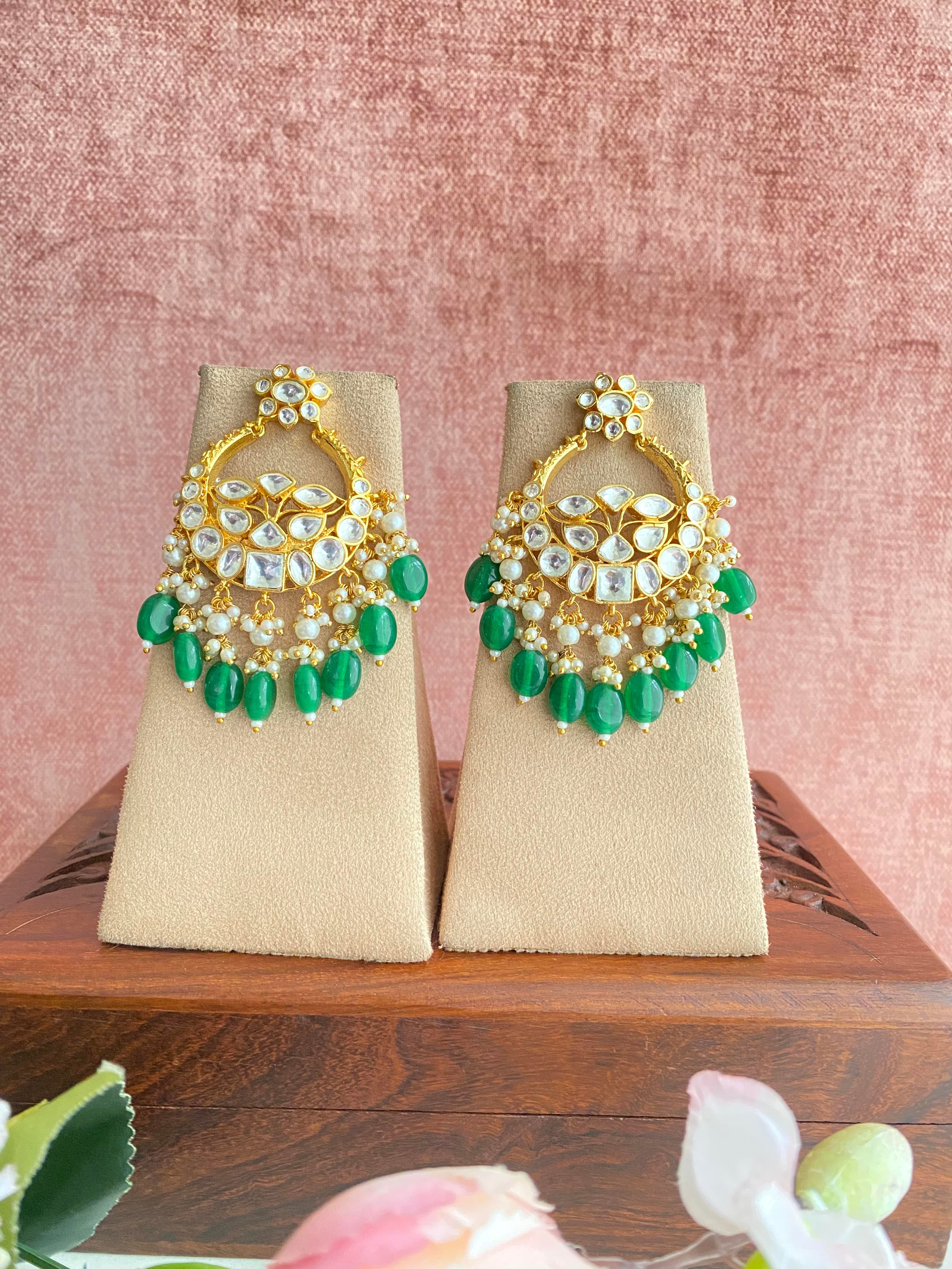 Kundan Chandbaali Earrings