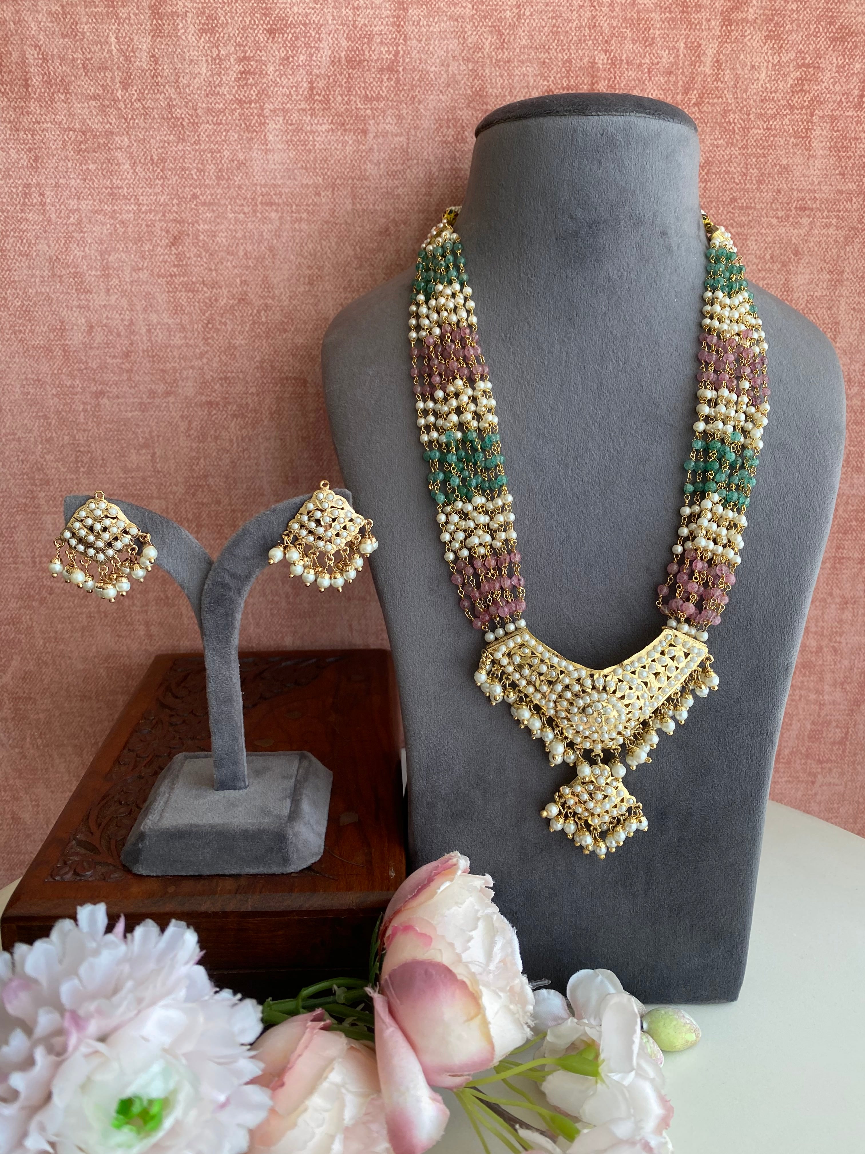 Jadau Long Necklace Set