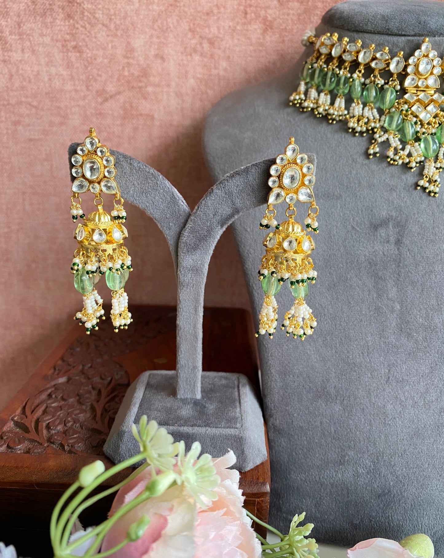 Kundan necklace set