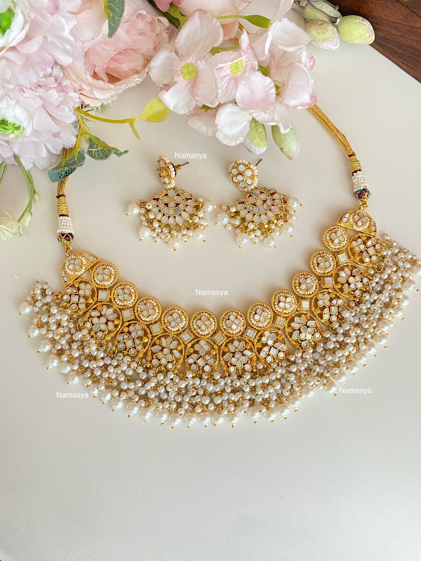 Mother of Pearl Necklace set