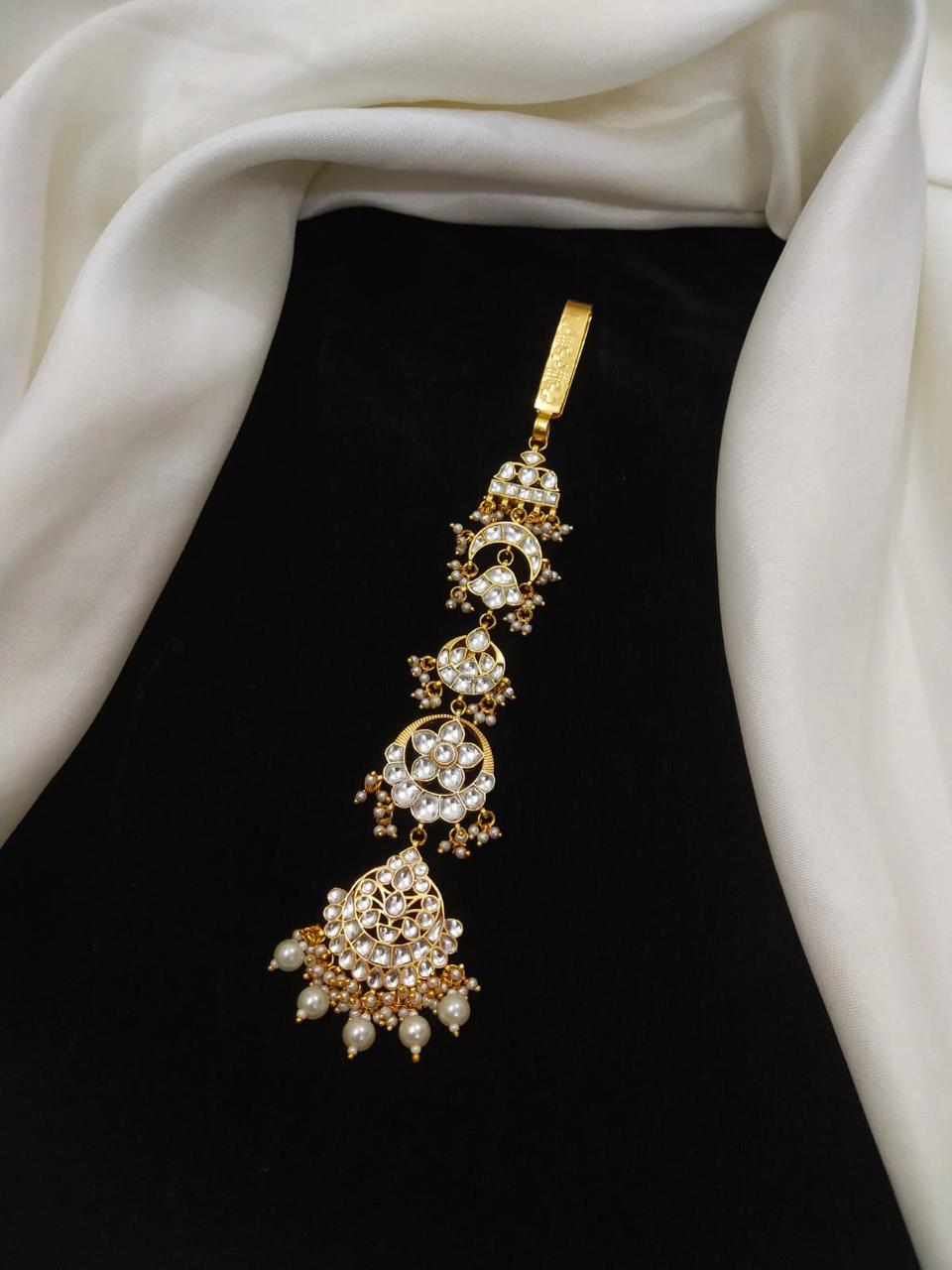 Gold Plated Kundan juda