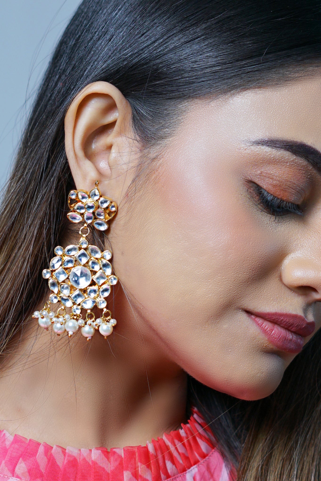 Kundan pearl Earrings