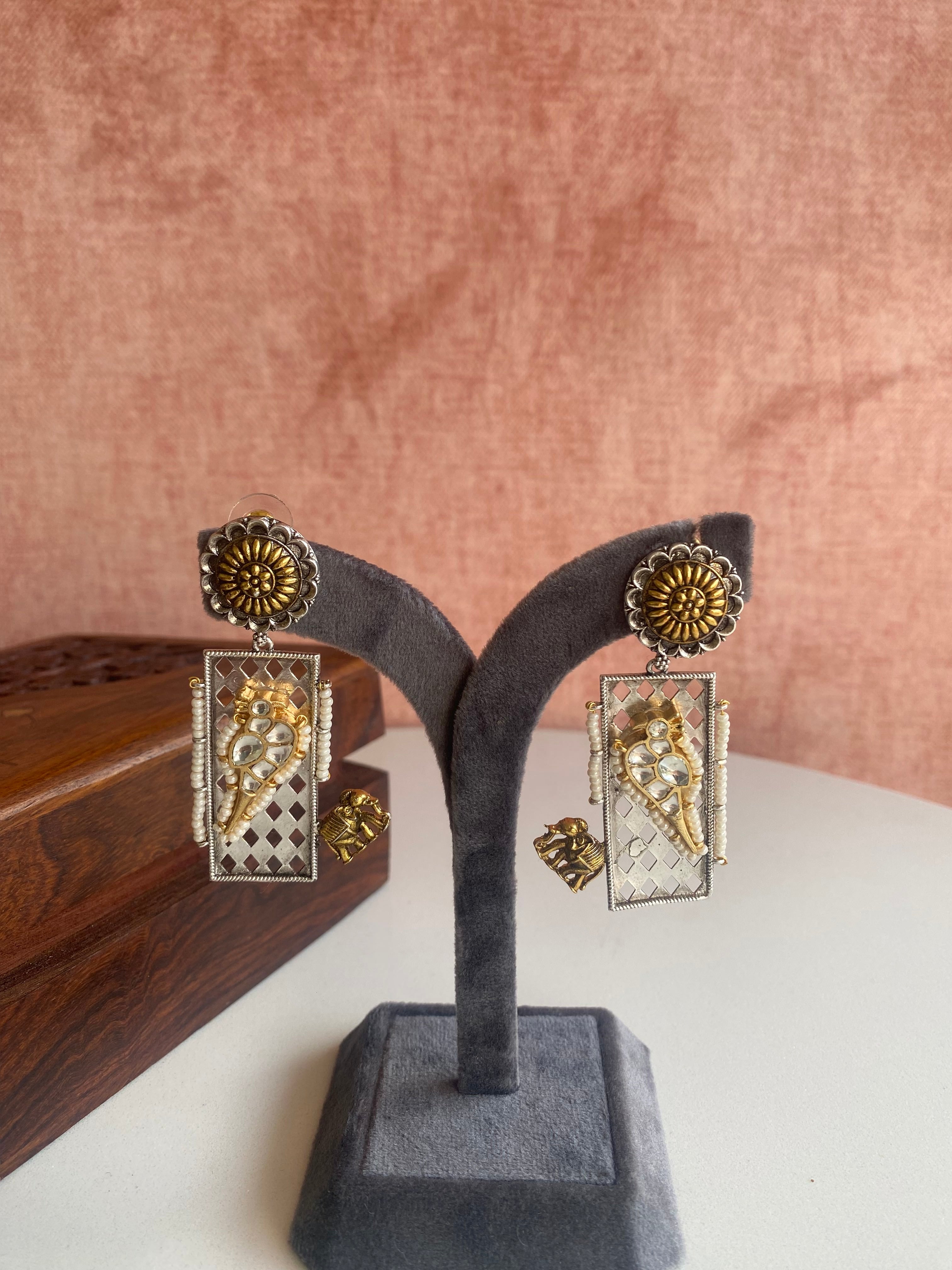 Oxidised Earrings