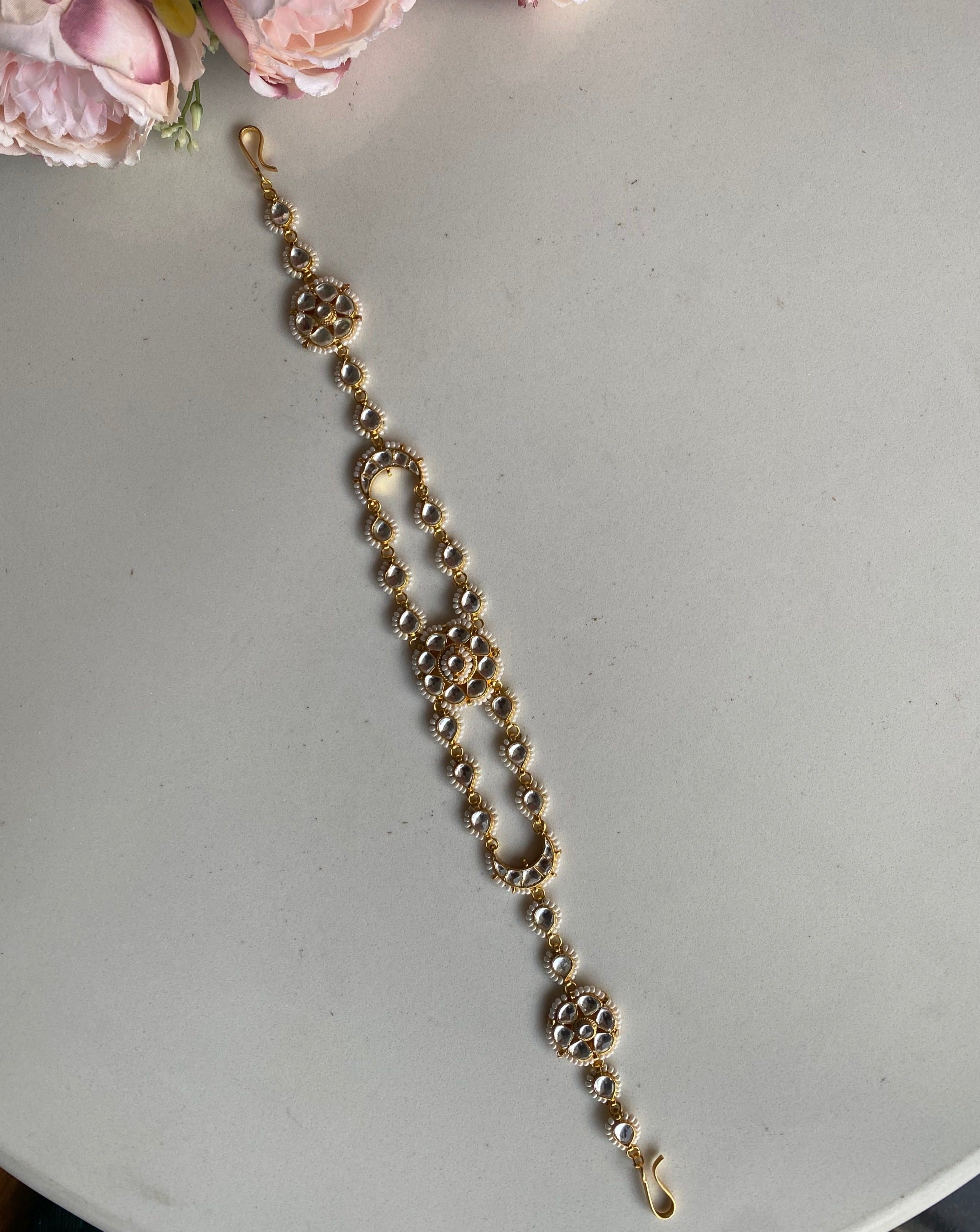 Kundan Double Line sheeshphool