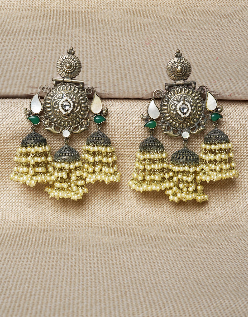 Oxidised Jhumka